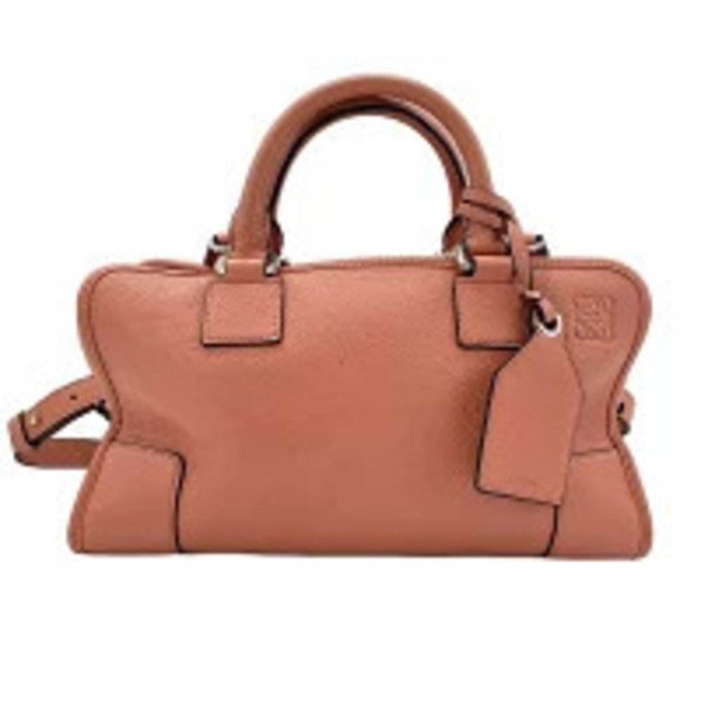 Loewe Leather Amazona Handbag Pink